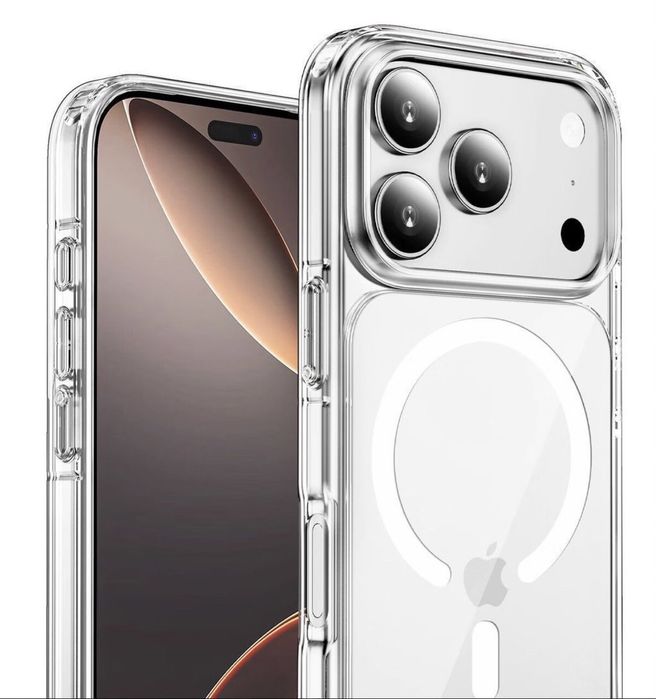 Прозорий чохол MagSafe для iPhone 17, 17 Air, 17 Pro, 17 Pro Max.