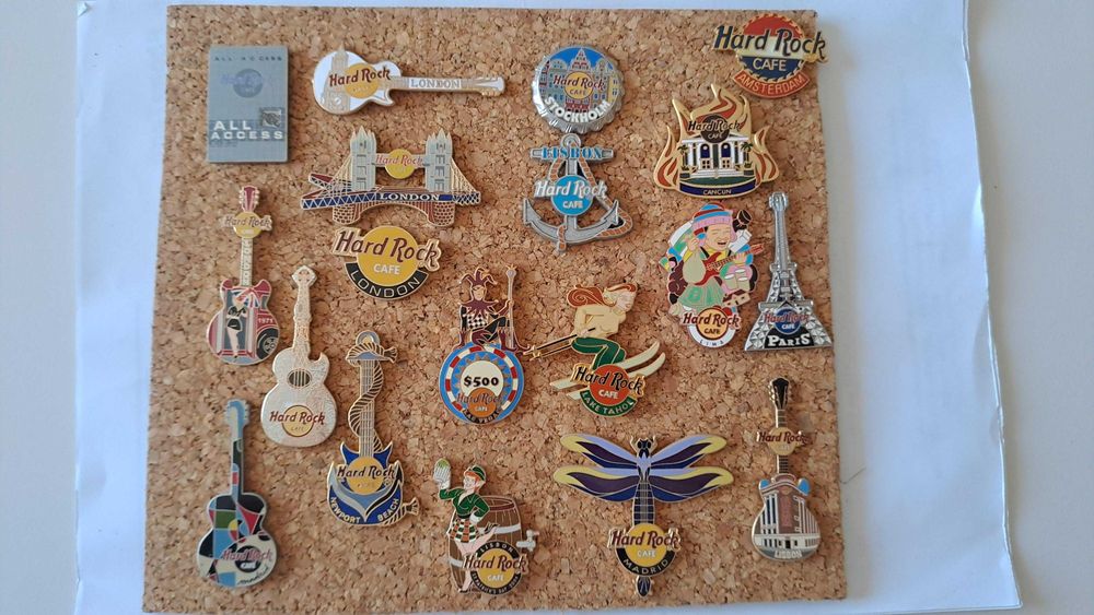 Pins Hard Rock Café e muitos + (preços variados)