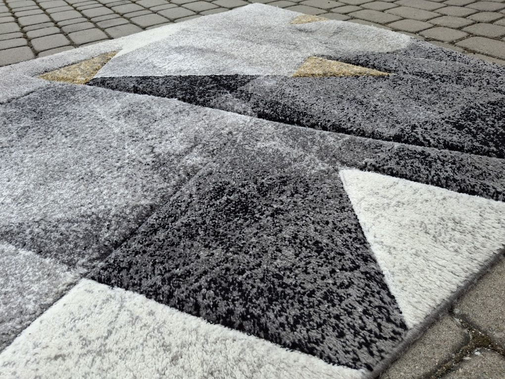 Bianco gruby dywan 120x170
