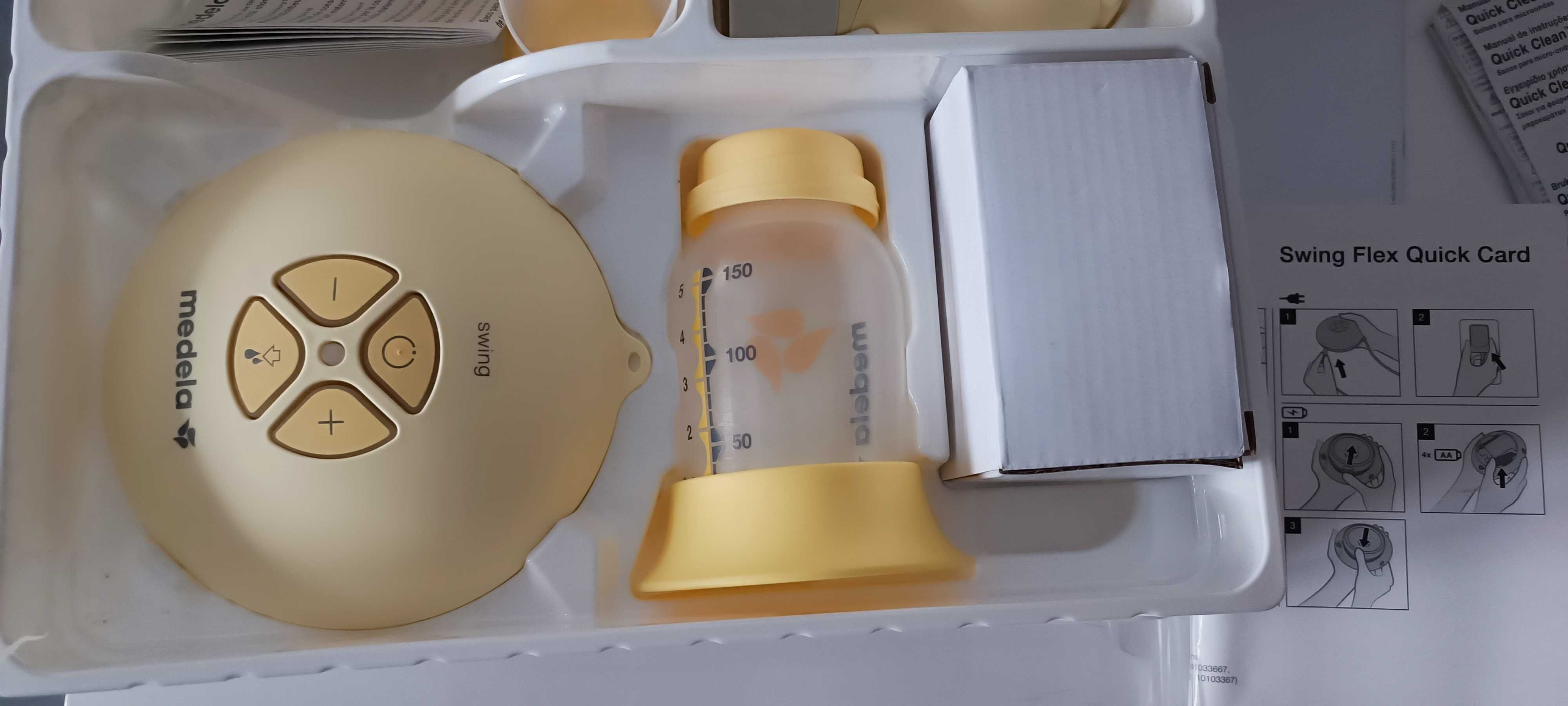 Extrator de leite elétrico Medela Swing Flex com tecnologia 2-Phase