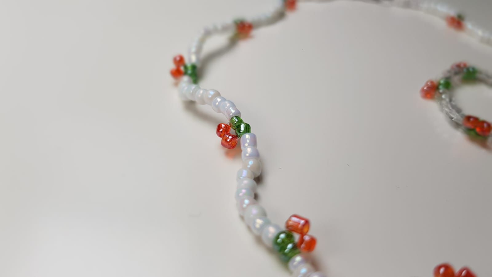 Handmade naszyjnik wisienki