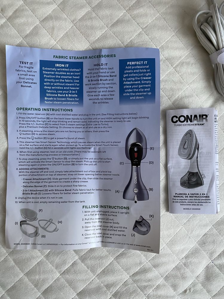 Відпарювач Conair Turbo ExtremeSteam GS408GD