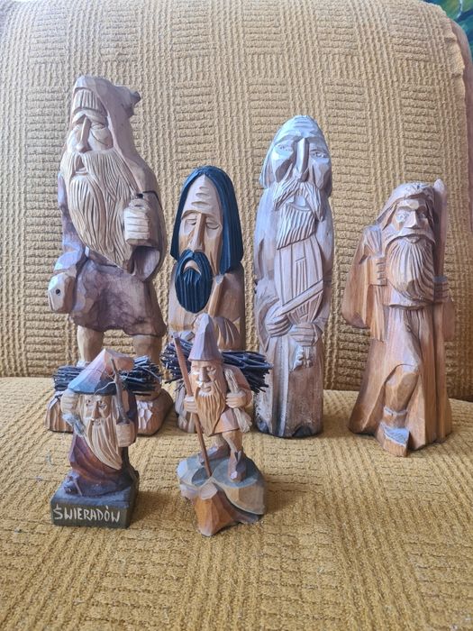 Lalka zabawka figurka drewniana Józef Muniak 25 cm