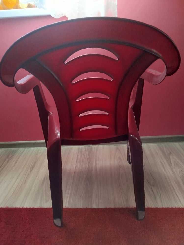 Krzesło plastikowe ogrodowe 4 szt.