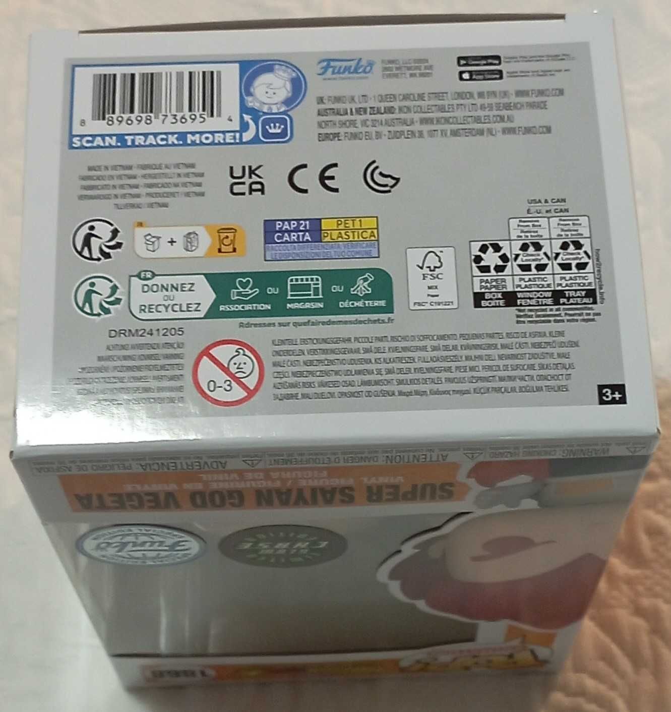 funko pop dragon ball 1868 super saiyan god vegeta glow chase