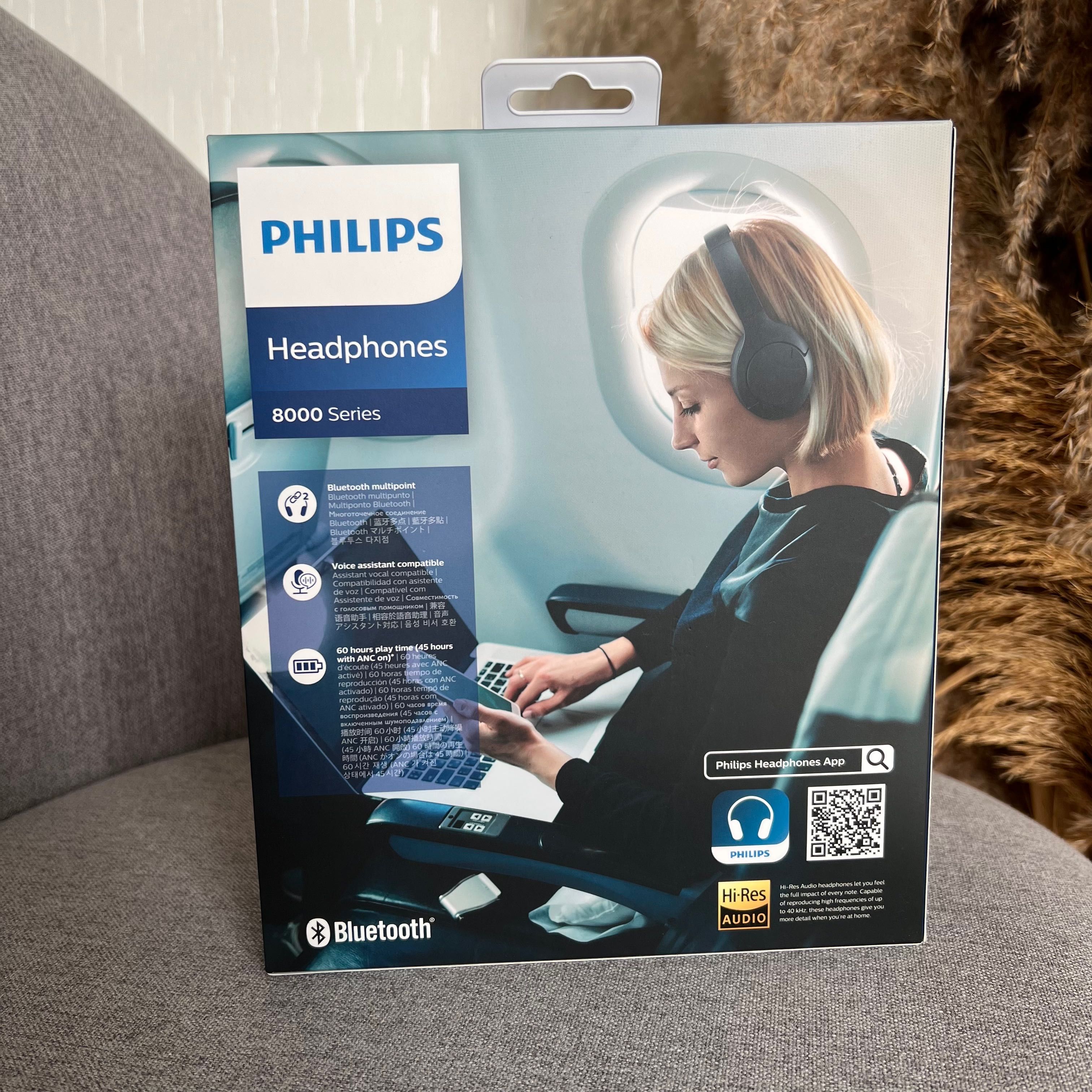 НОВІ НА ГАРАНТІІ РІК! бездротові блютуз навушники Philips 8000 TAH8506