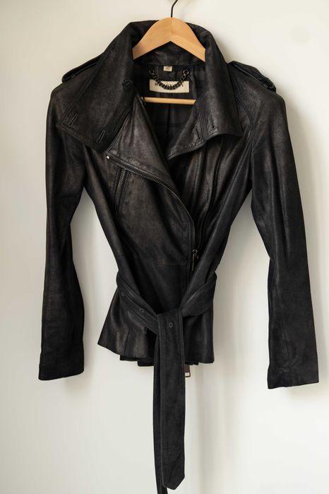 Kurtka ze skóry naturalnej Burberry London , 38 IT