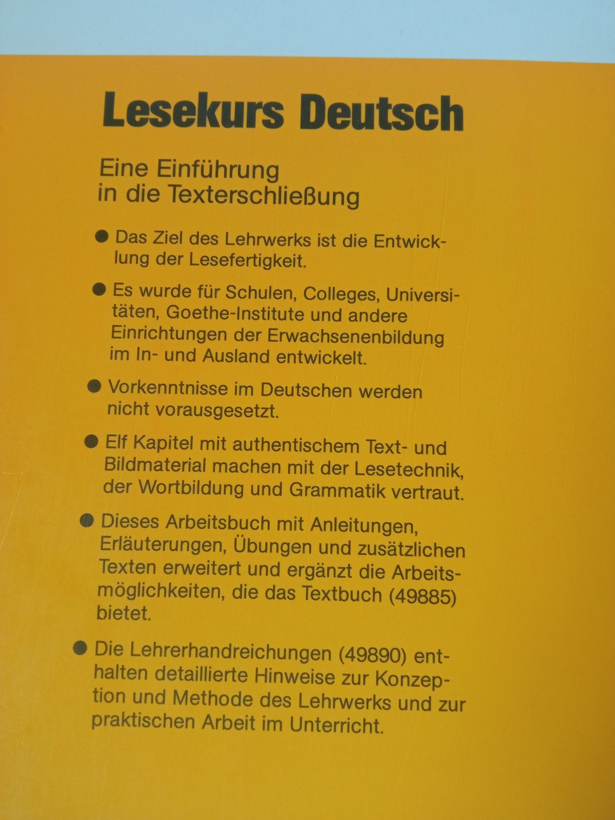 Książka do nauki niemieckiego Lesekurs Deutsch