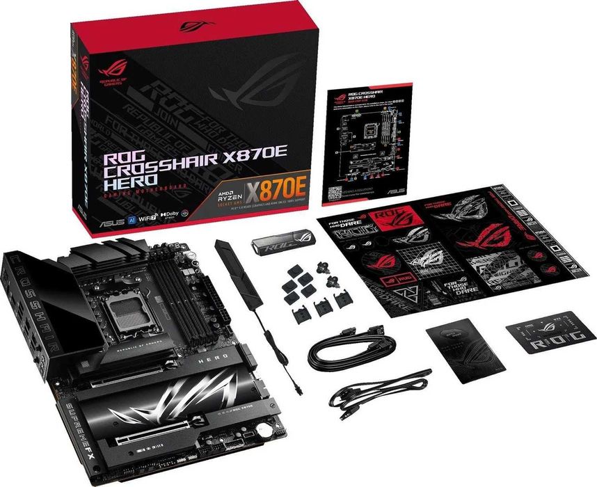 Материнська плата ASUS ROG CROSSHAIR X870E HERO AM5 amd ryzen Нова