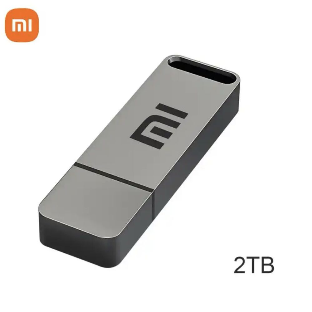 Флешка XIAOMI  2 ТБ USB 3,1 металл крпус. + 2 переходника в подарок