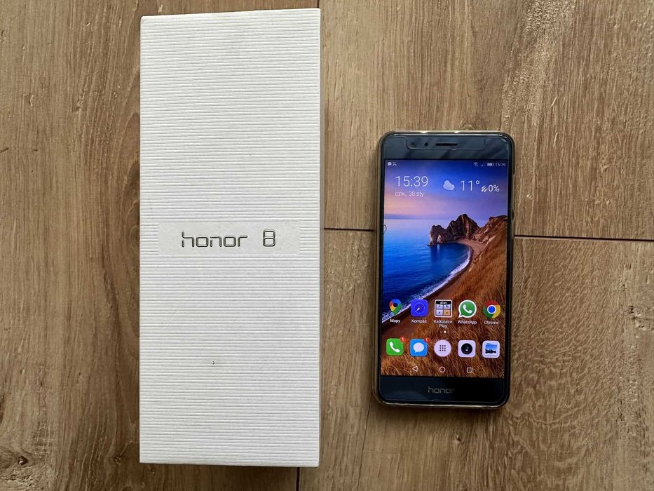 Telefon Honor 8 FRD-L09 Błękitny Stan bdb Wymieniona bateria Dual SIM