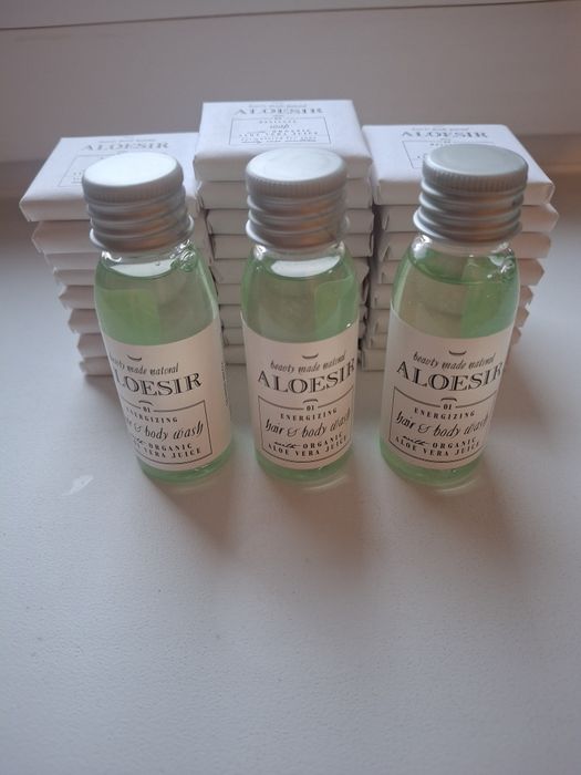 Kosmetyki Hotelowe 30 szt Mydełko Aloe Vera oraz Szampon i Żel 2w1