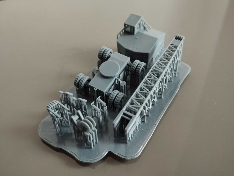 Model żurawia Fuchs 301 - zestaw żywiczny w skali H0 1/87