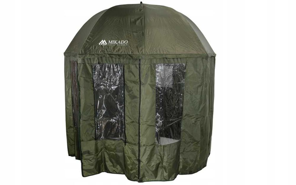 Parasol wędkarski z boczną osłoną 360/2,5m Moskitiera MIKADO
