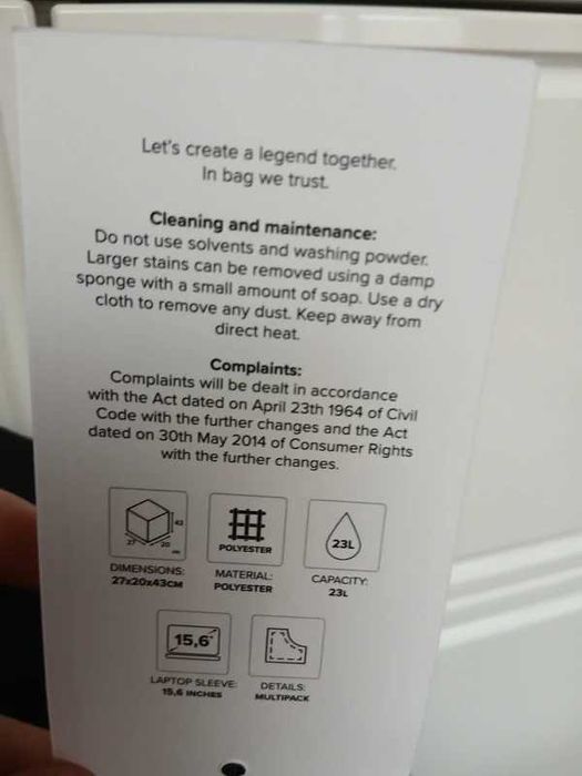 Walizka i Plecak Puccini czarne