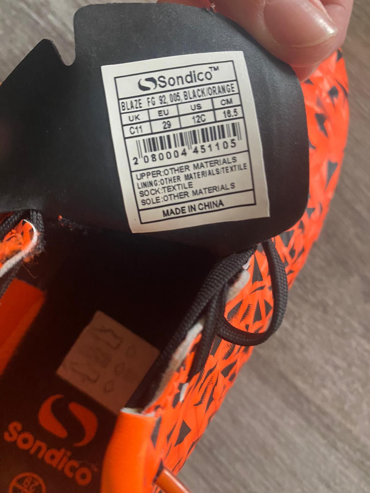Buty korki rozmiar 29 pomarańczowo czarne