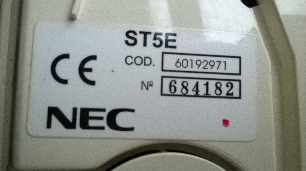 Telefone fixo de marca NEC