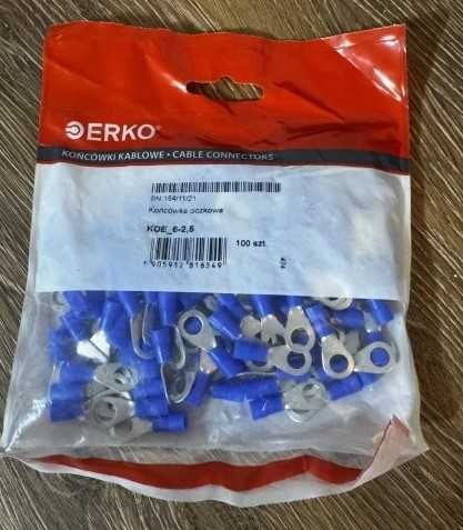 Końcówka kablowa miedziana oczkowa 2.5mm M6 ERKO