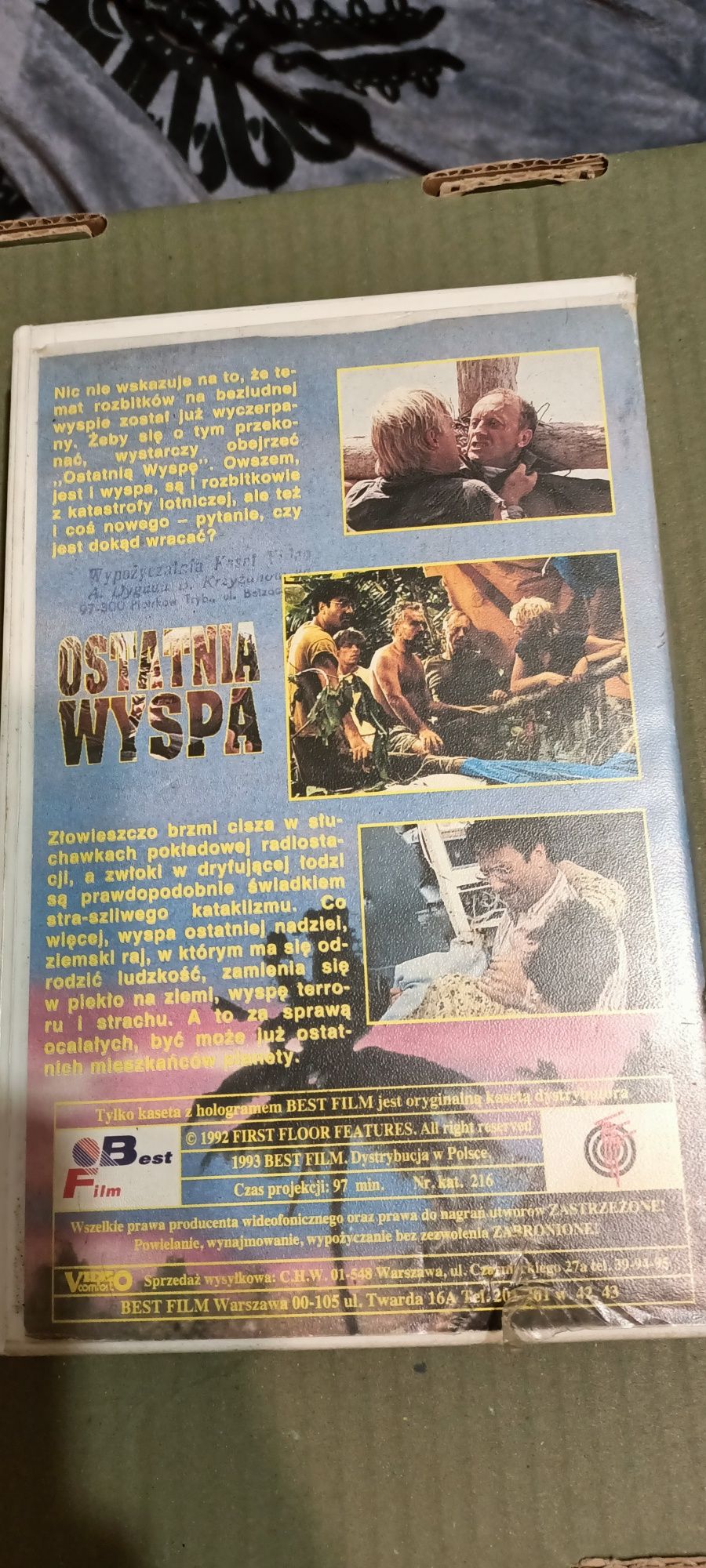 Kaseta VHS "Ostatnia wyspa" 1992 rok