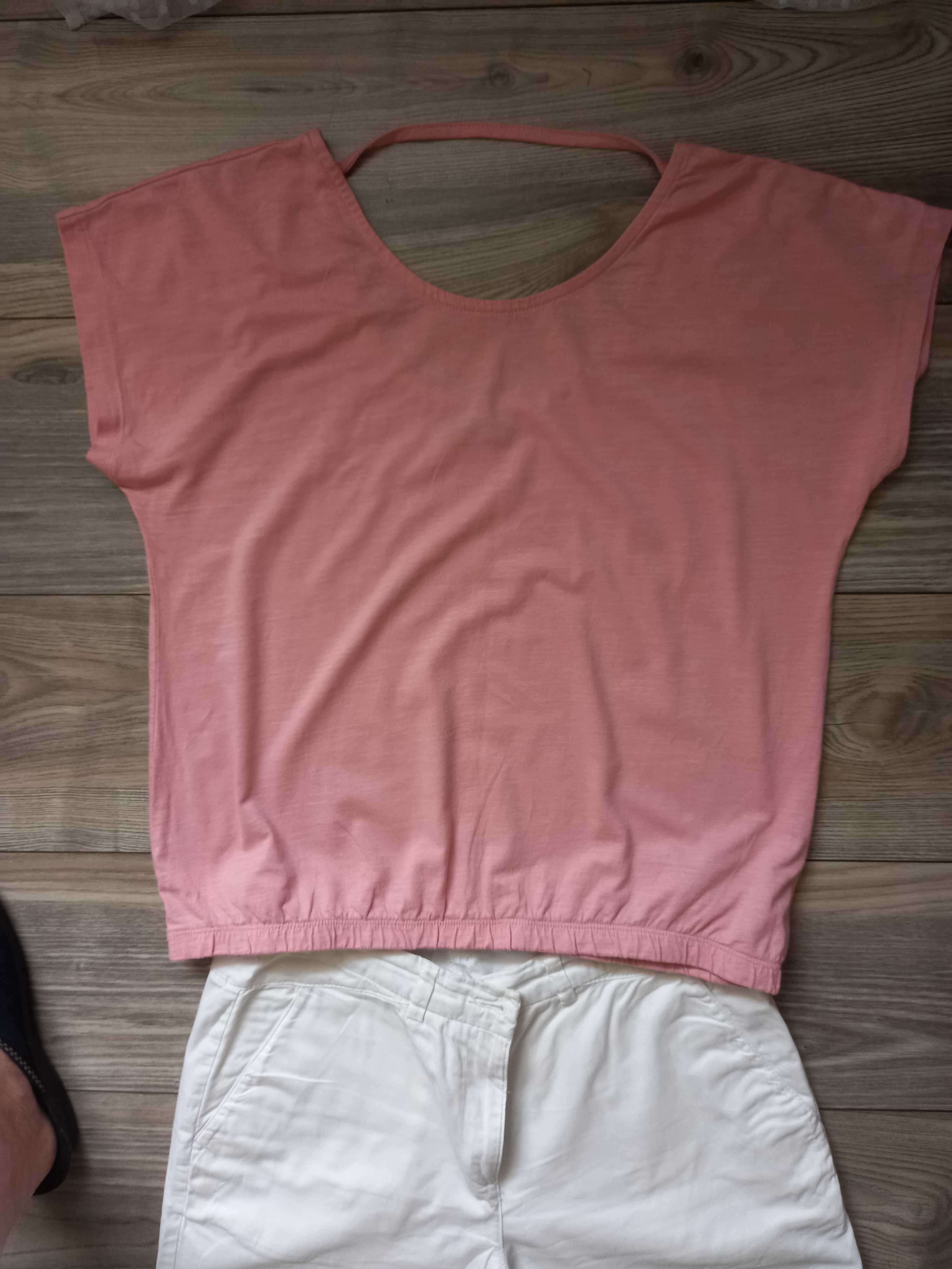 CARRY komplet M/38 T-shirt + spodnie chinos białe