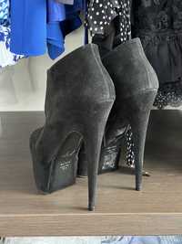 Туфлі ботільони Giuseppe Zanotti чорні осінні розмір 38,5