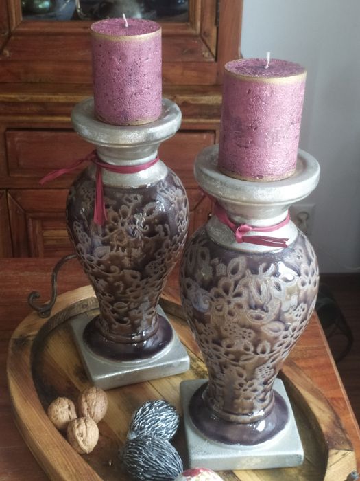 Świeczniki ceramiczne