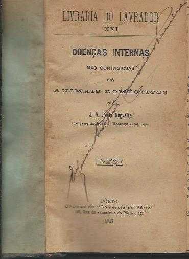 Doenças dos Animais Domésticos – 3 obras de João Viegas Paula Nogueira