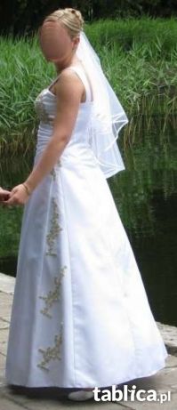 Suknia ślubna elegancka r42 biała