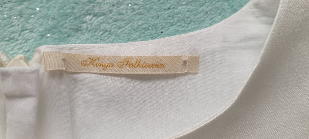 Kinga Falkiewicz śliczna sukienka komunia wesele 140cm.