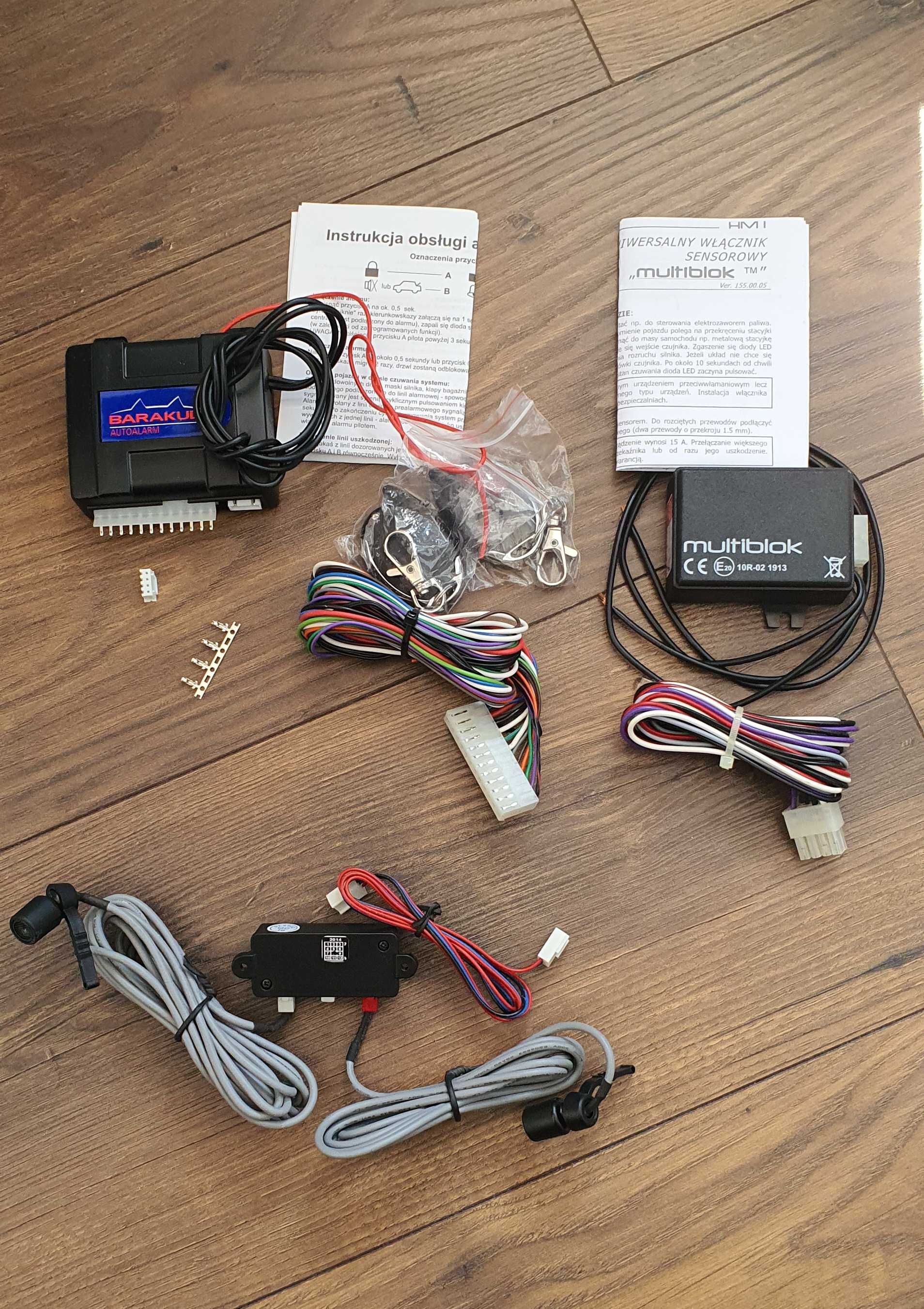 Autoalarm C1 Barakuda + AMT multiblok włącznik sensorowy NOWE