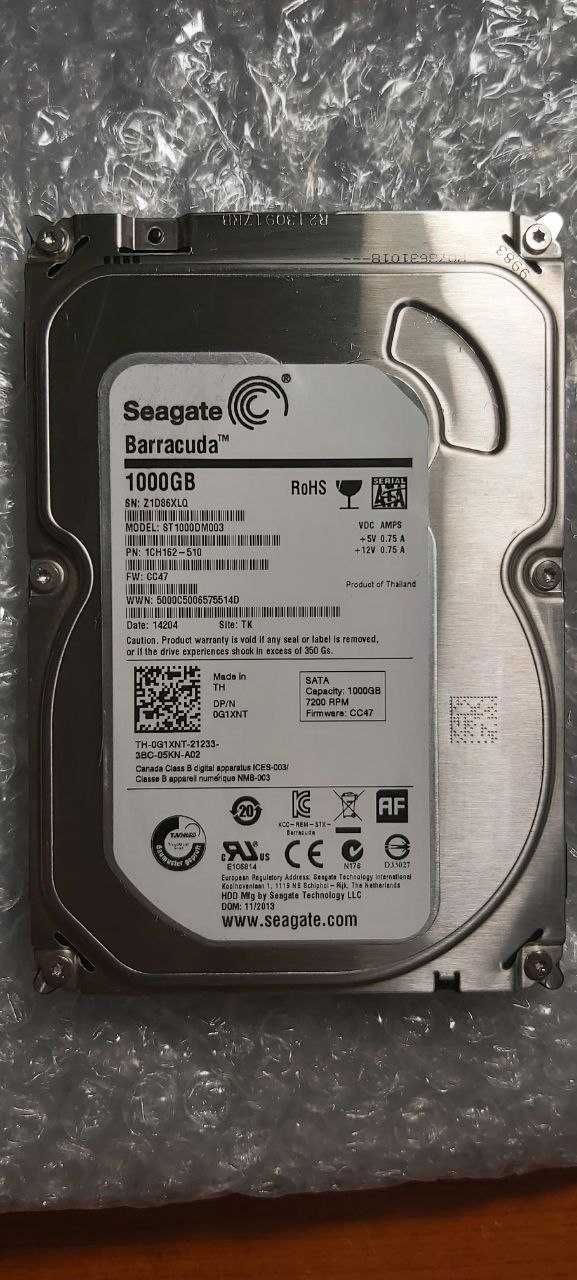 Жорсткий диск Seagate barracuda HDD 3.5 1TB (# ST1000DM003 #)