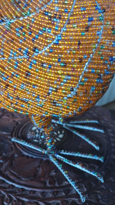 Candeeiro em missangas/Peça de decoração