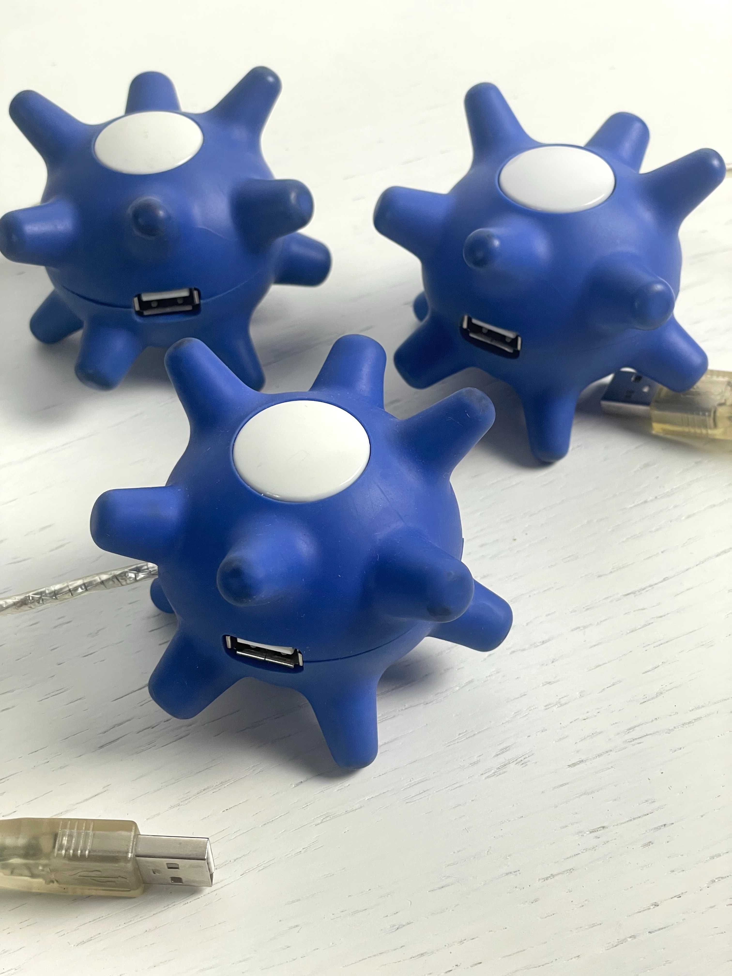 3 x Stylowy rozdzielacz USB hub USB 3 porty (2.0)