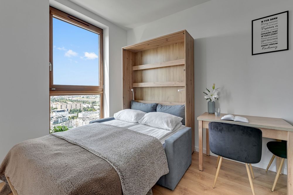 Sea Towers/studio na XXIX kon. z widokiem na morze, panoramę miasta