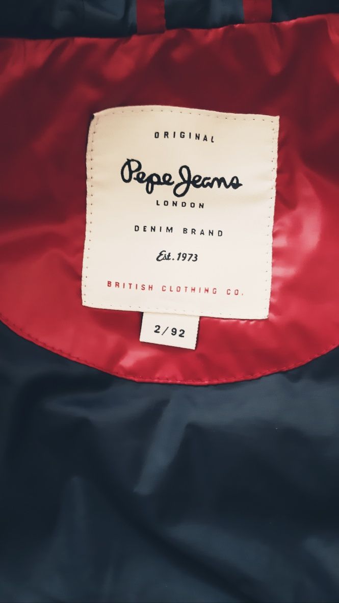 Casaco PEPE JEANS penas vermelho 2 anos