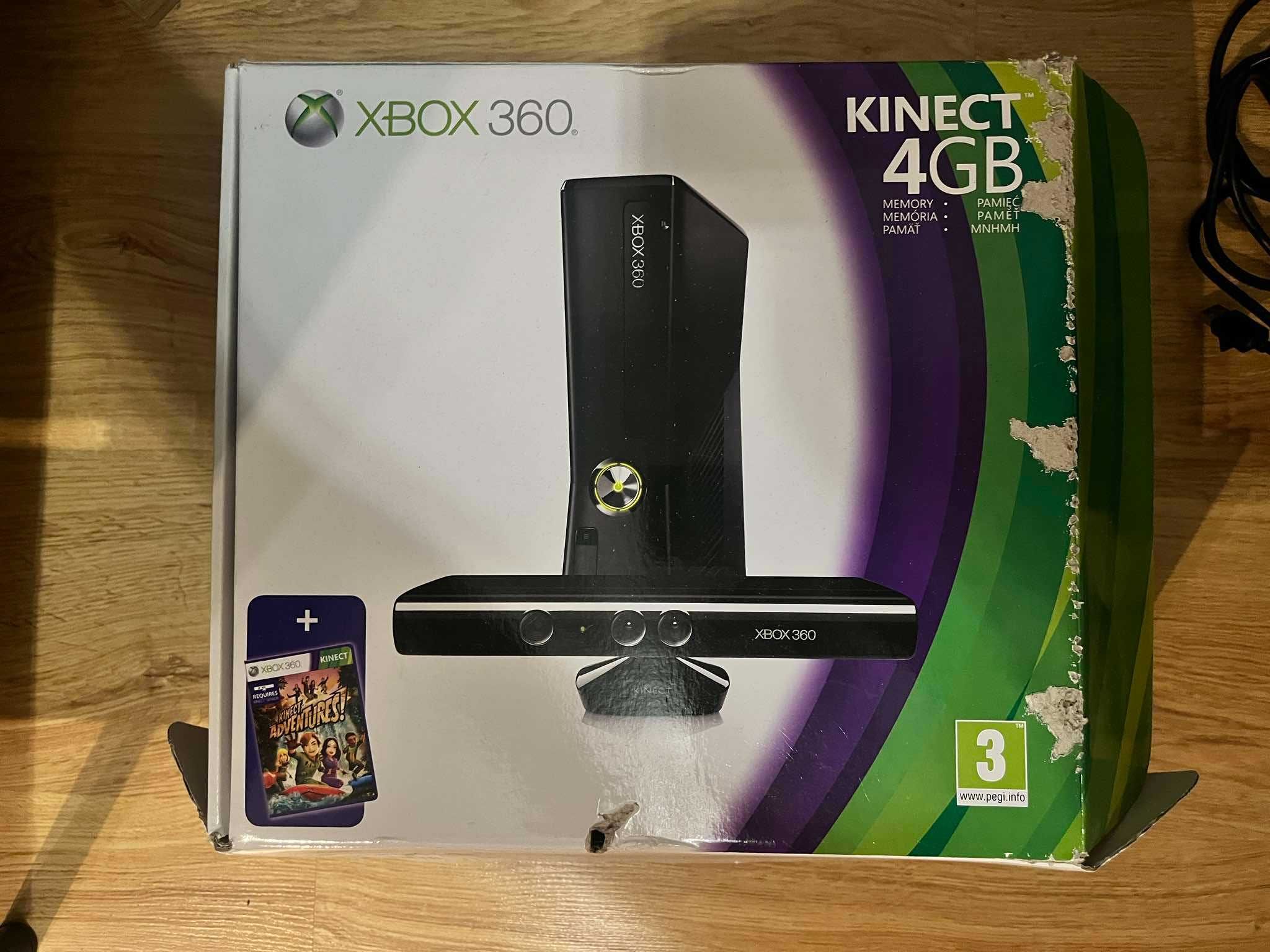 Xbox 360 Kinect    2 Kontrolery  +5 Gier
