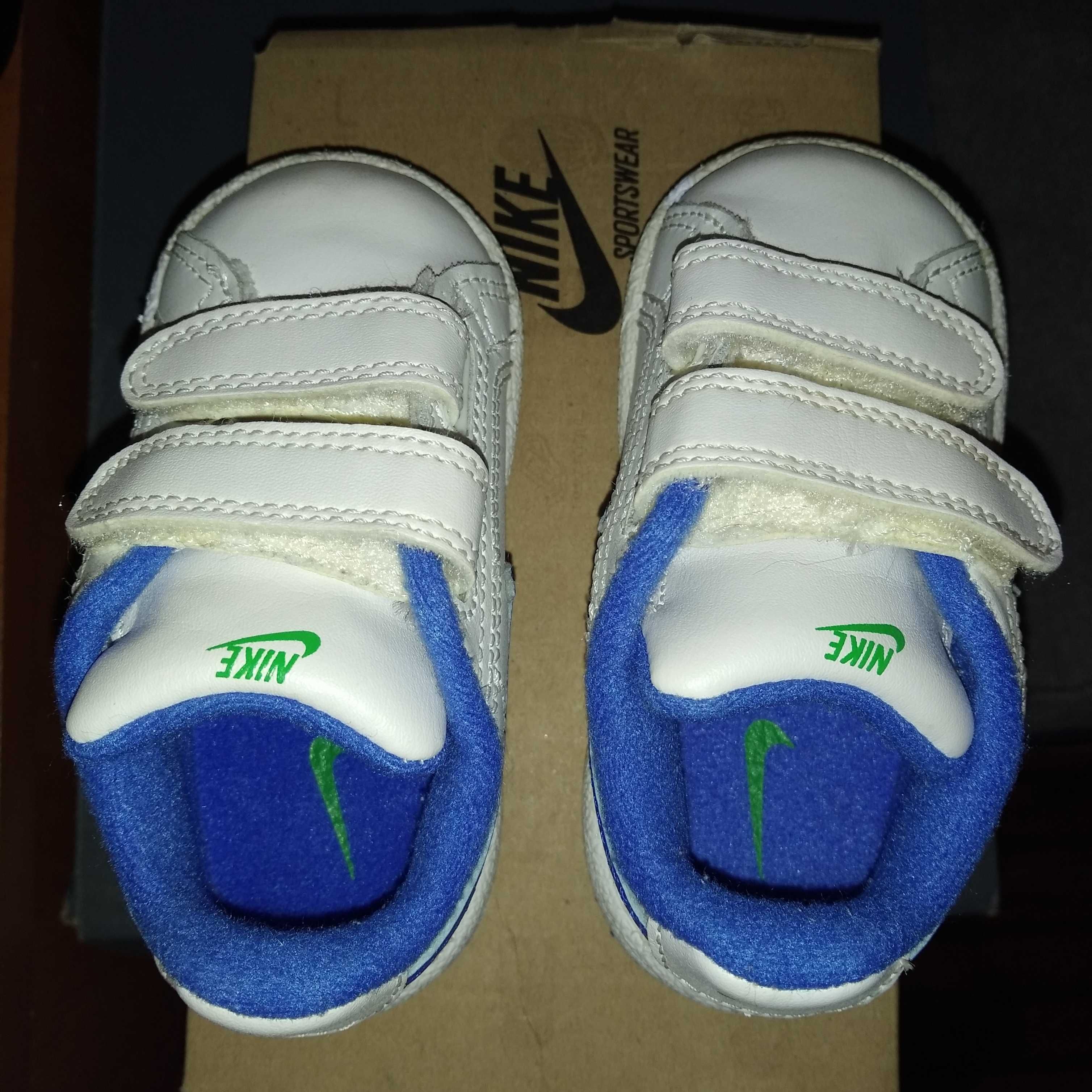 Adidasy Nike r.20 biało niebieskie