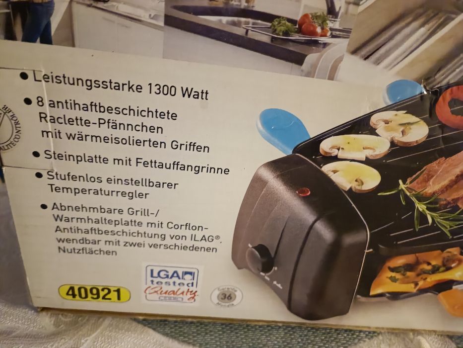 raclette grill elektryczny 8 osób 1300 W