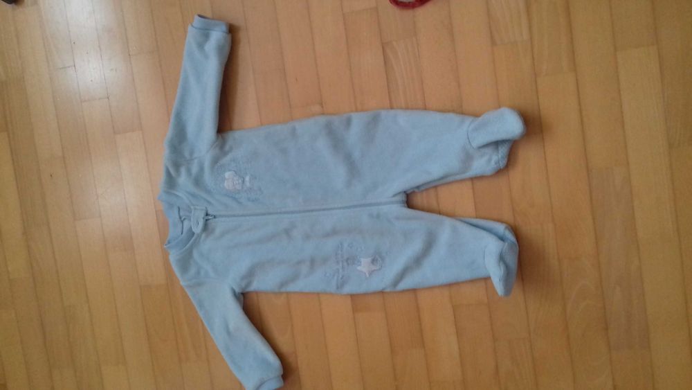 Ciepły pajacyk i body chłopięce  r.74/80