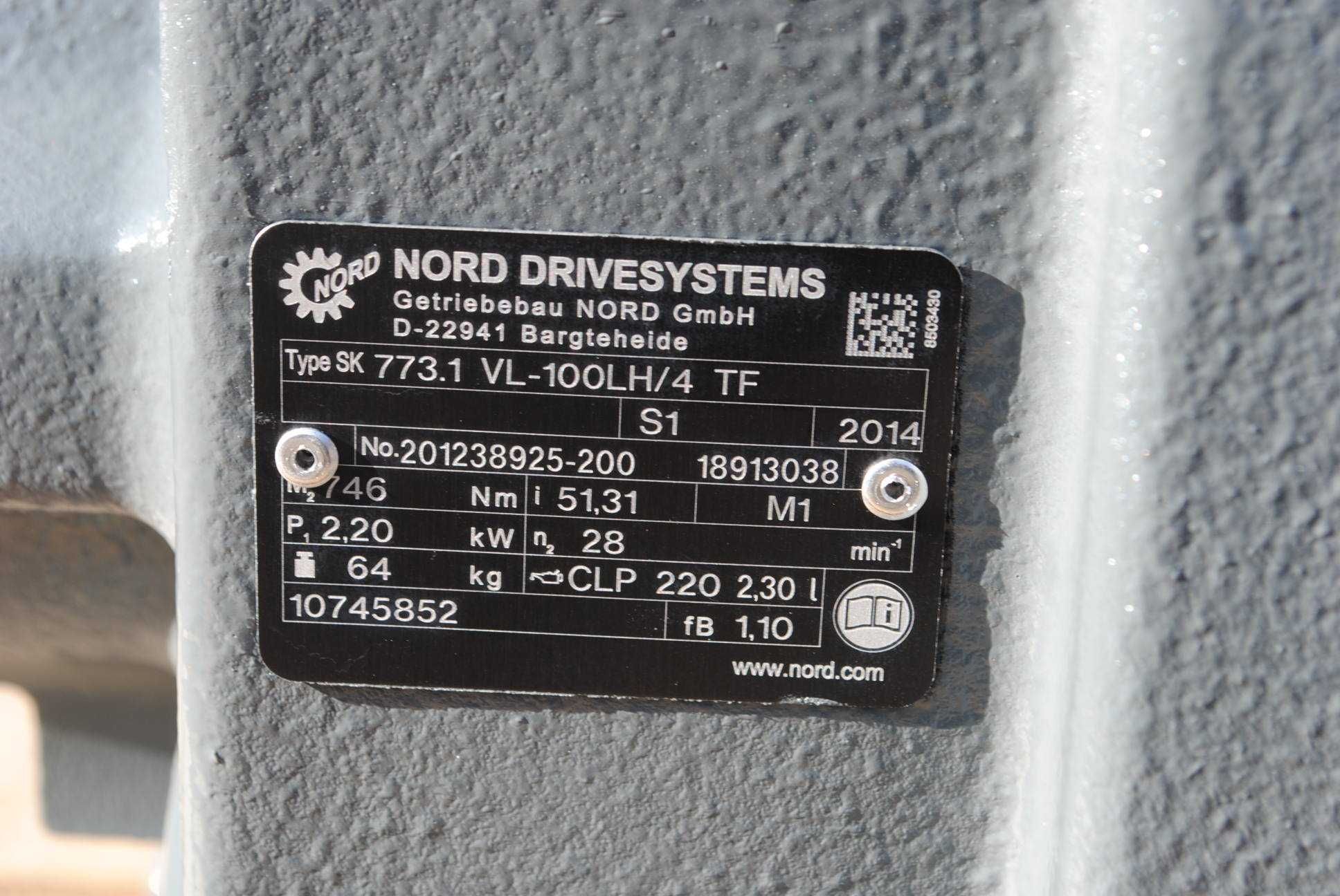 Motoreduktor 2.2kw. 28obr./min. firmy NORD