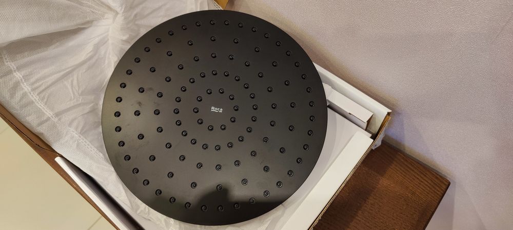 Roca Rainsense deszczownica okrągła 25 cm czarny mat A5B2250NB0