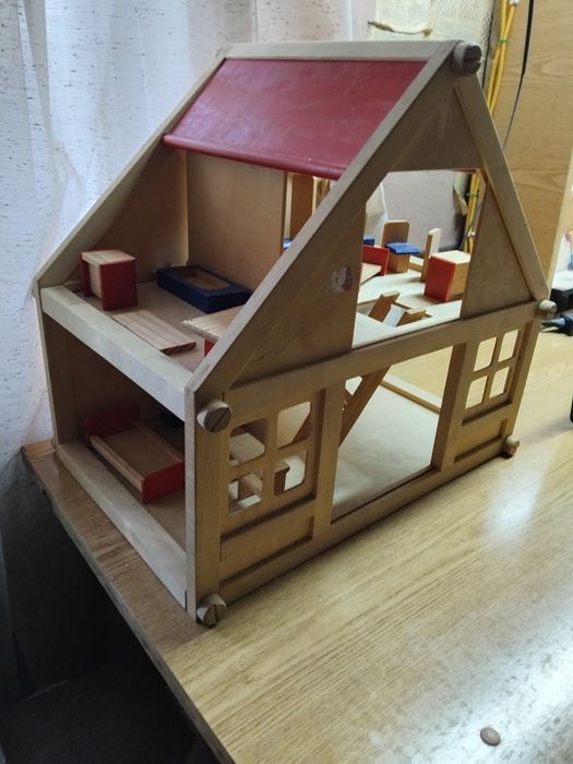 Домик для кукол с мебелью и прочим разборный кукольный домик