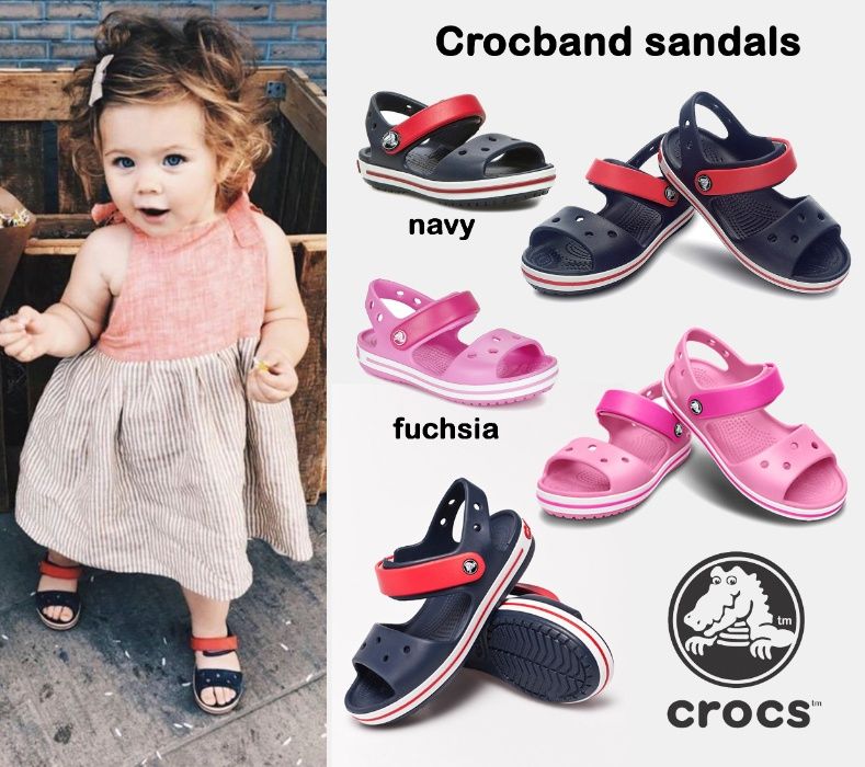 Покупайте детские сандалии для мальчиков и девочек Крокс Crocs 24-34