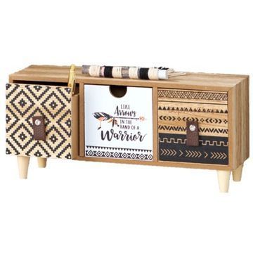 Organizer Szkatułka Mini Komoda z szufladami 29,5x14,5x9,5cm Bambus