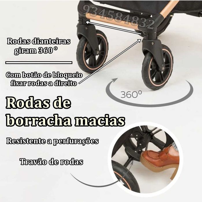 * CARRINHO DE BEBÉ TRIO * 3 em 1 * NOVOS * Oportunidade + Ofertas *