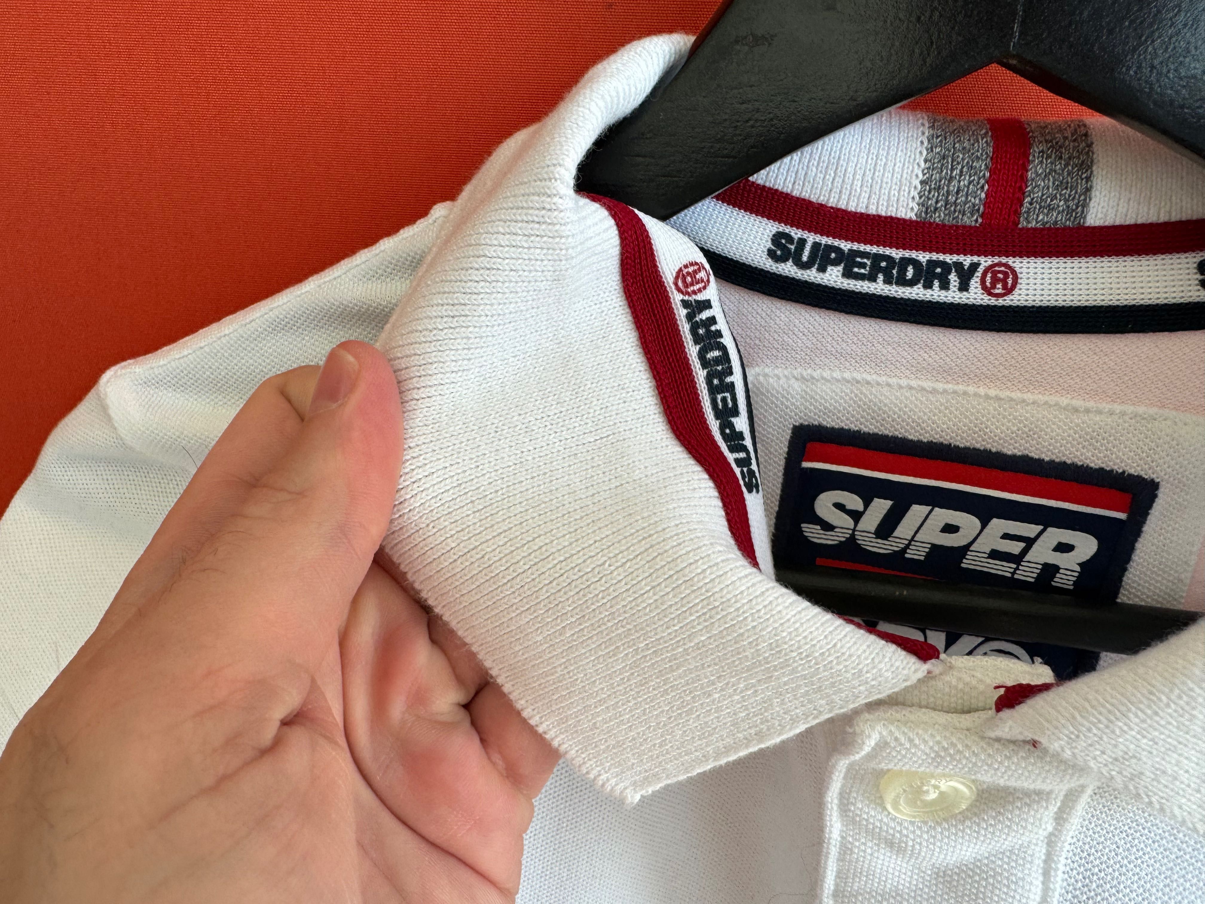 Superdry чоловіча футболка з воротником комірцем поло розмір S