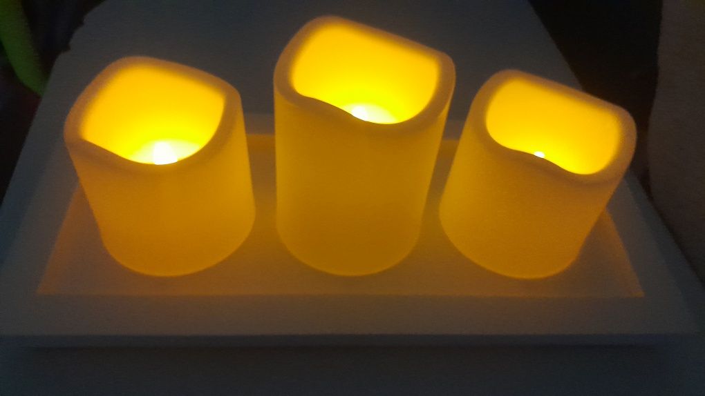 Świece LED zestaw na listwie