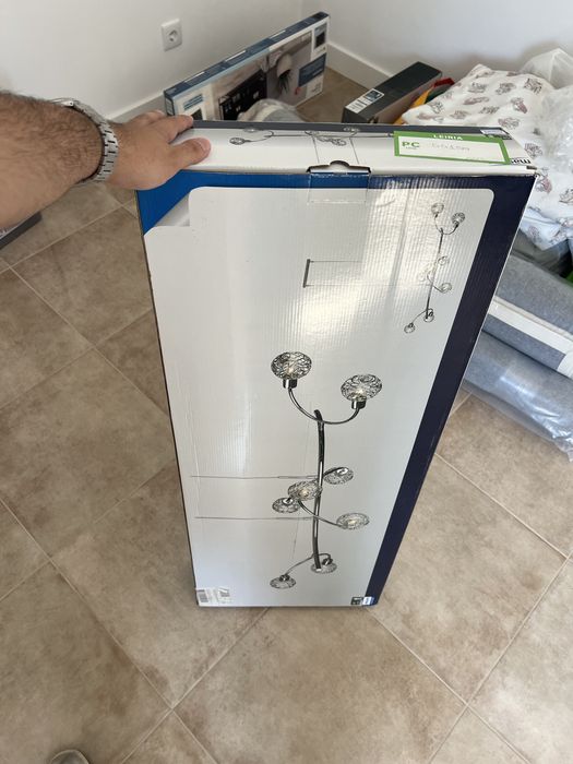 Conjunto de Candeeiros MASSIVE Novos e Selados (1 Grande + 4 Pequenos)