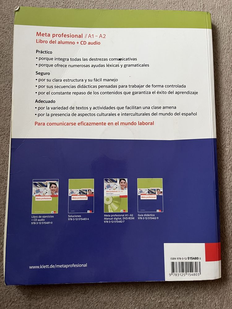 Meta profesional A1-A2 jezyk hiszpański
