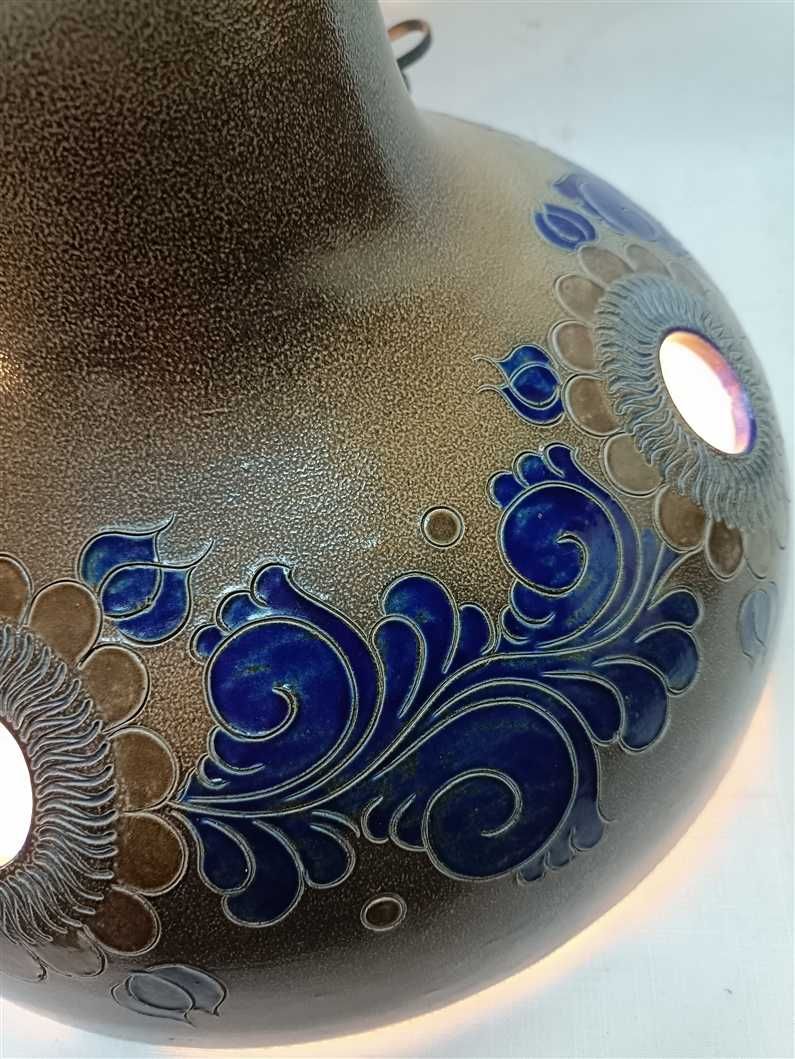 Porcelitowa lampa wisząca tykwa na łańcuchu